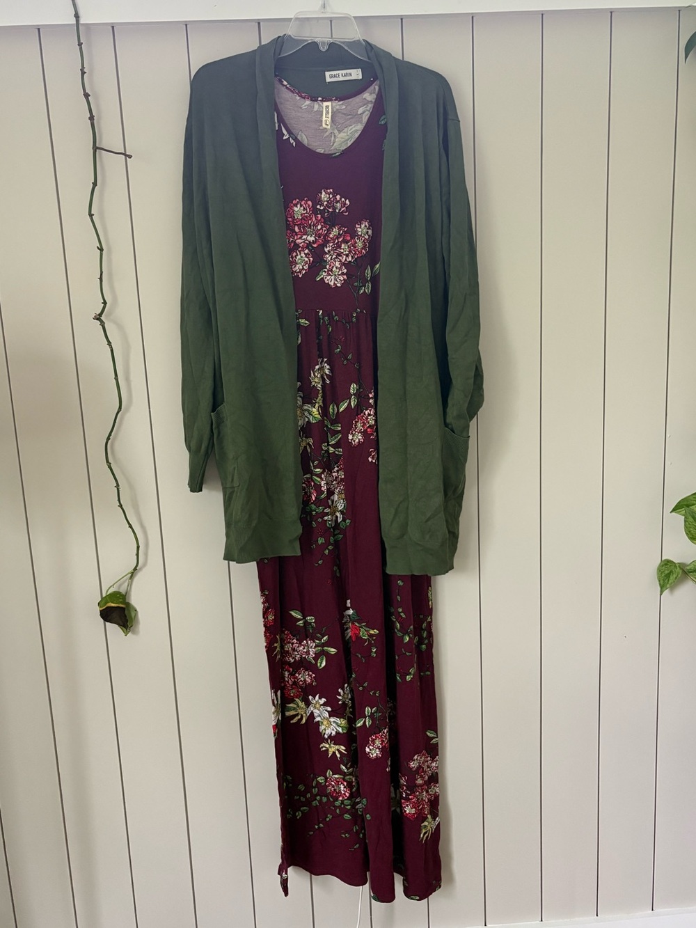 Maxi Dress & Cardigan